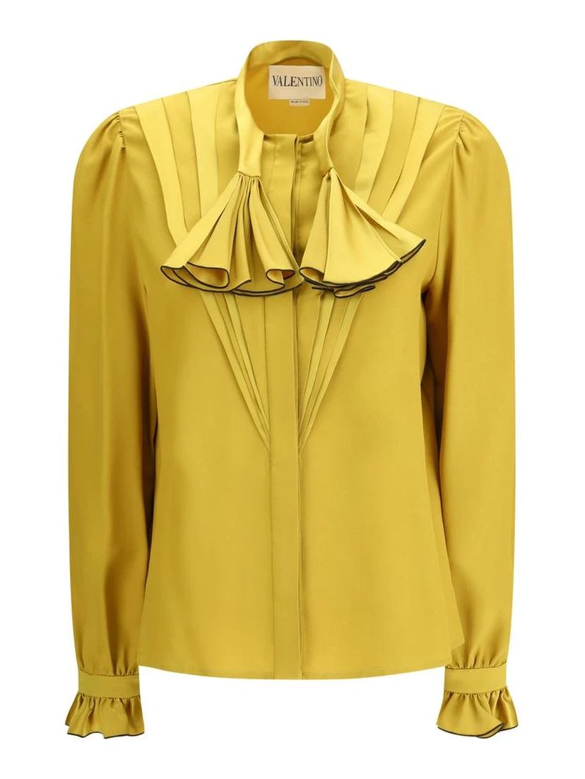 Yellow Silk Blouse