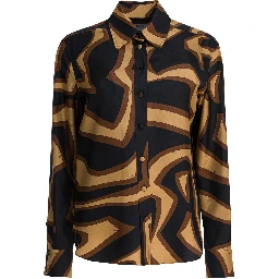 Silk shirt with Labirinto print