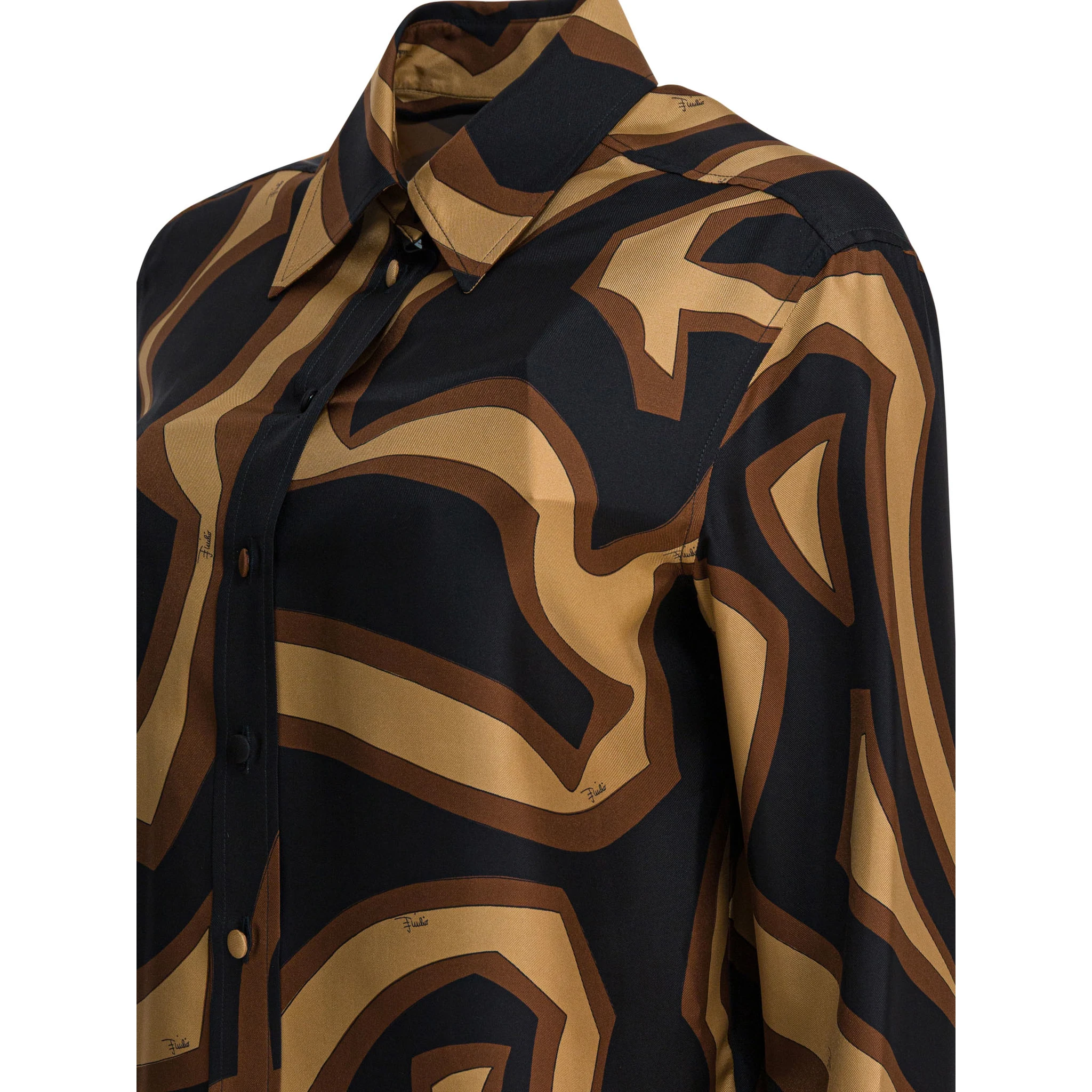 Silk shirt with Labirinto print