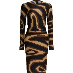 Midi dress with Labirinto print