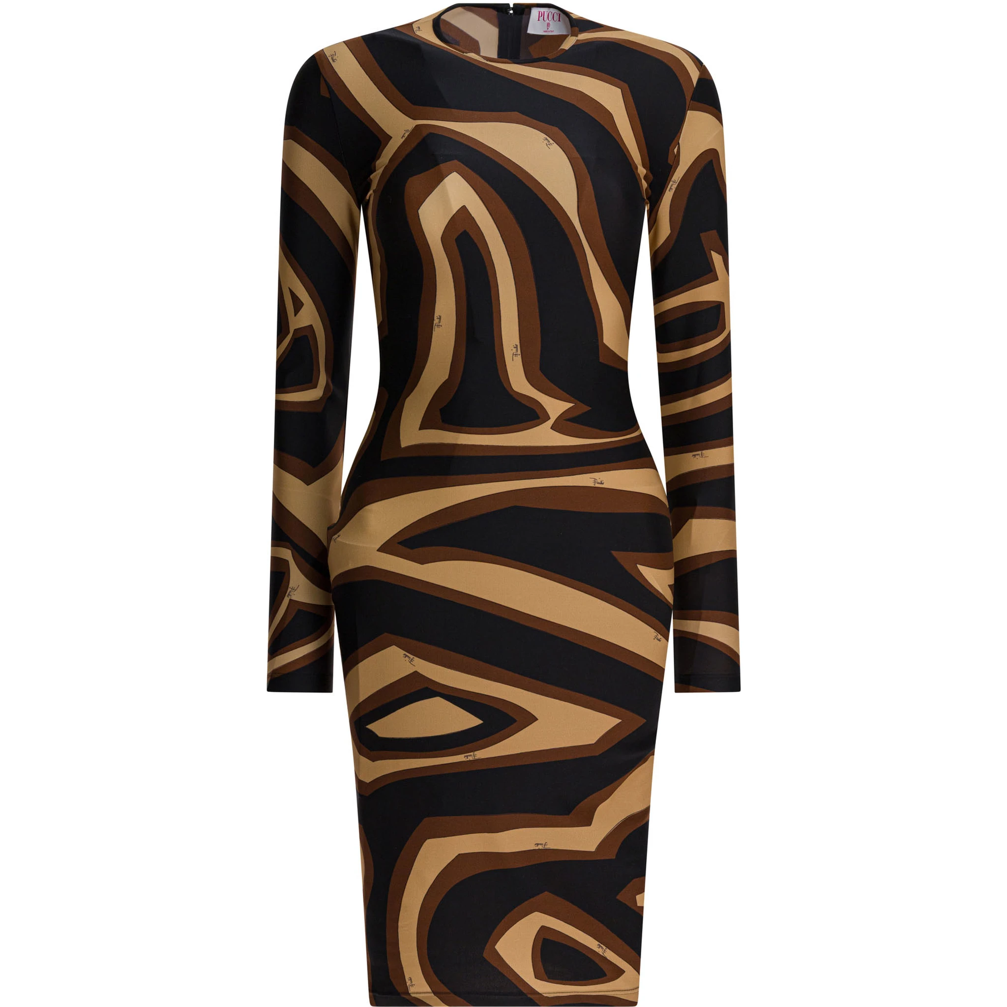 Midi dress with Labirinto print