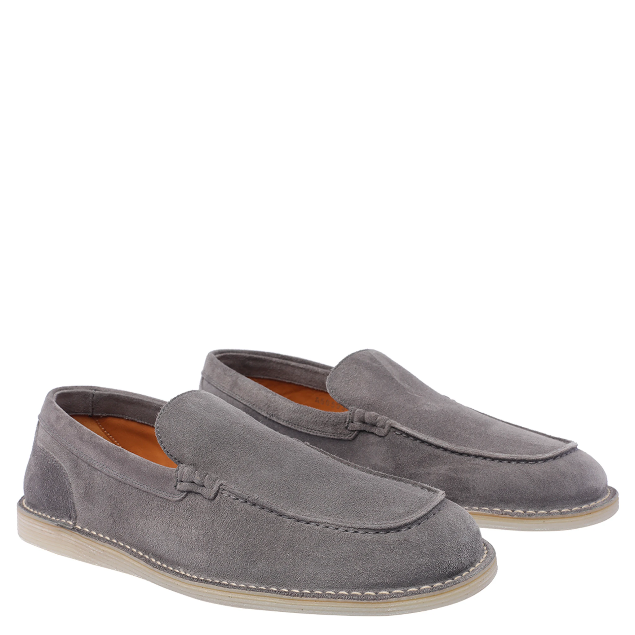 DG-plaque suede loafers