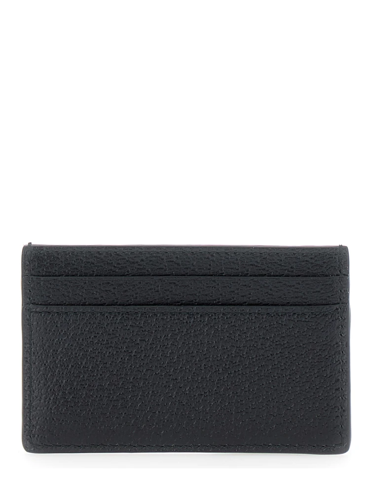 Black GG Marmont Cardholder with Aged-gold Logo in Leather Man alternative
