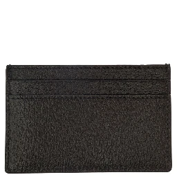 Black GG Marmont Cardholder with Aged-gold Logo in Leather Man