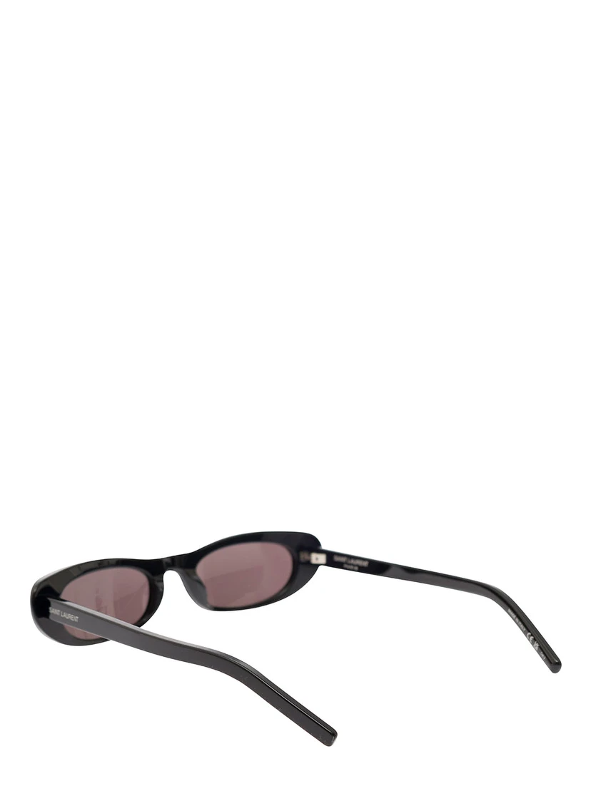 SL 557 Black Cat-Eye Sunglasses in Acetate Woman