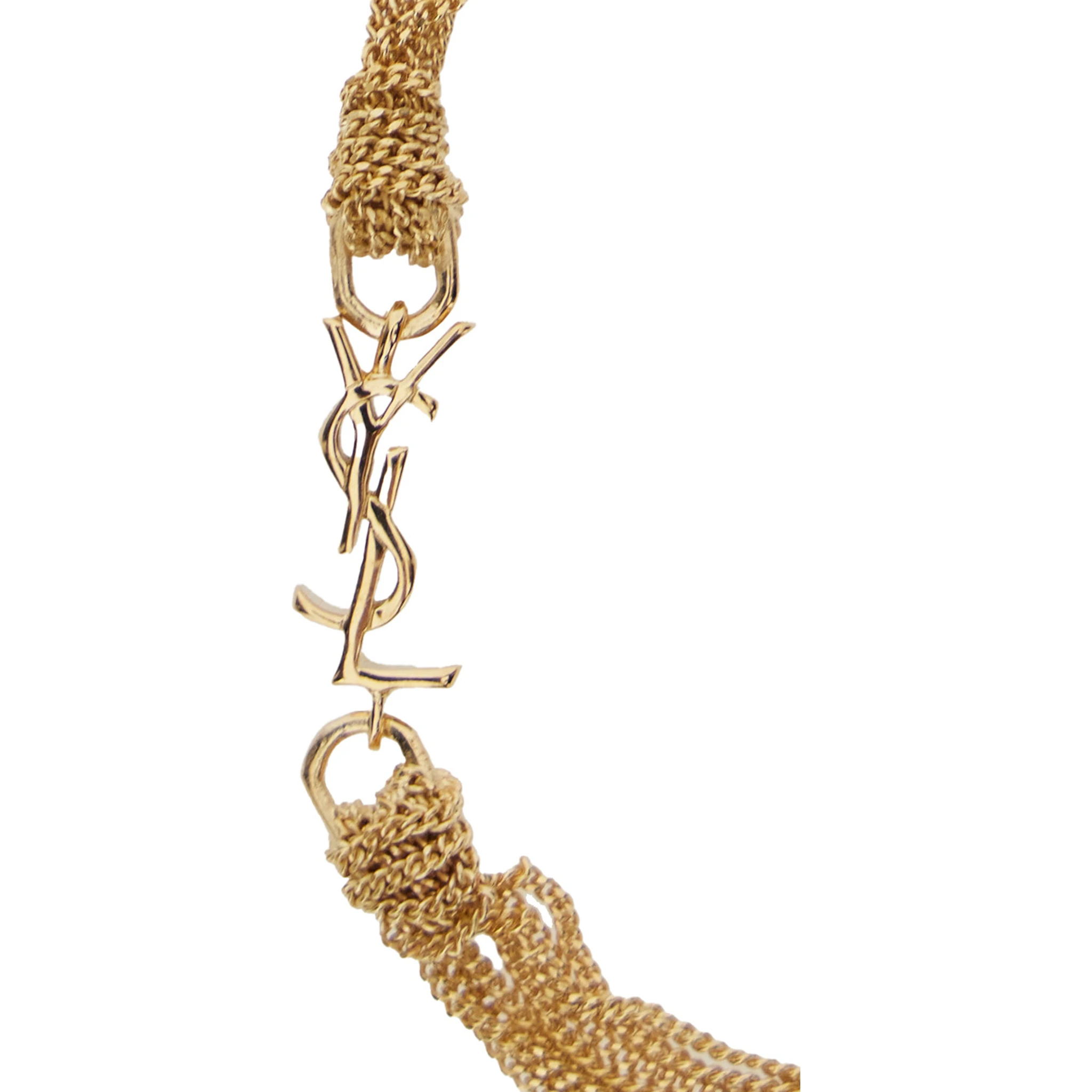 Metallic Bracelet with Cassandre Charm and Adjustable Lobster Closure in Brass Woman