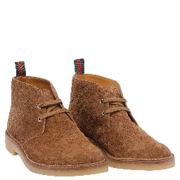 GG monogram suede boots