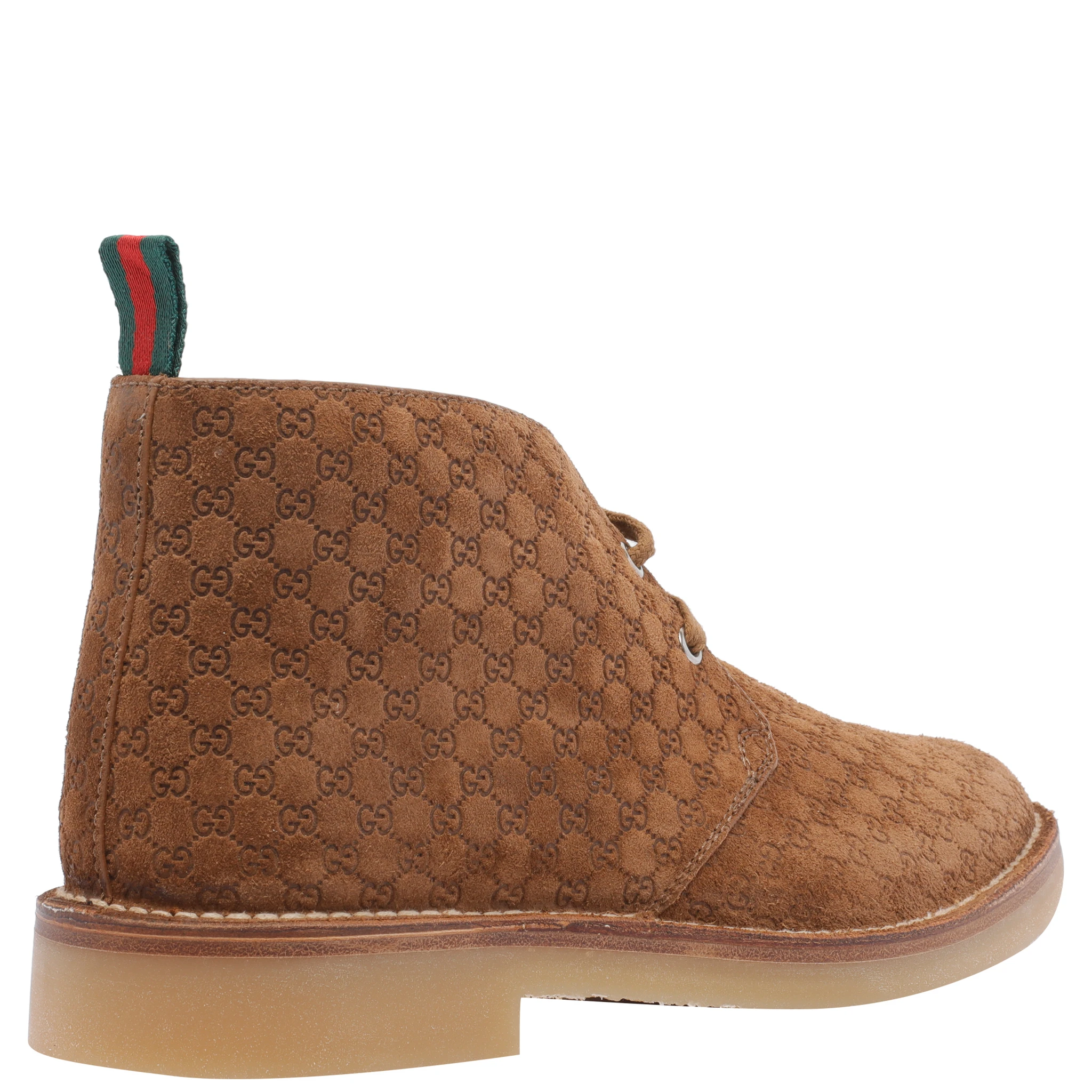 GG monogram suede boots