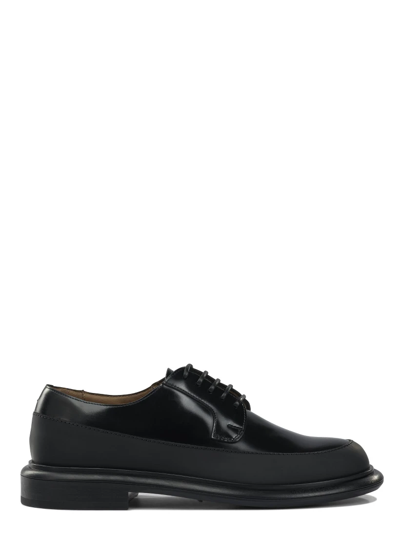 Leather lace up derby shoes