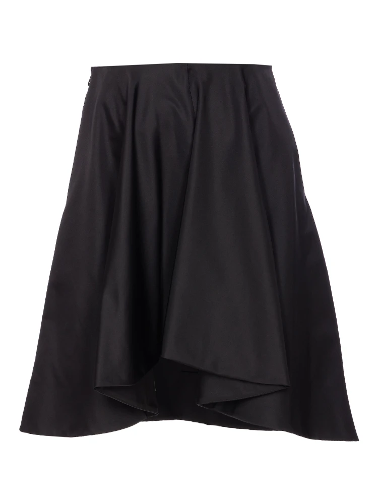 Flared Black Skirt In Silk Blend alternative