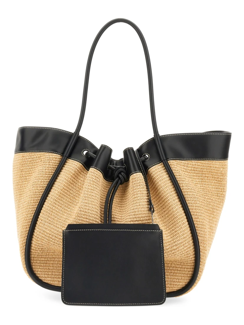 XL TOTE BAG WITH RUFFLES