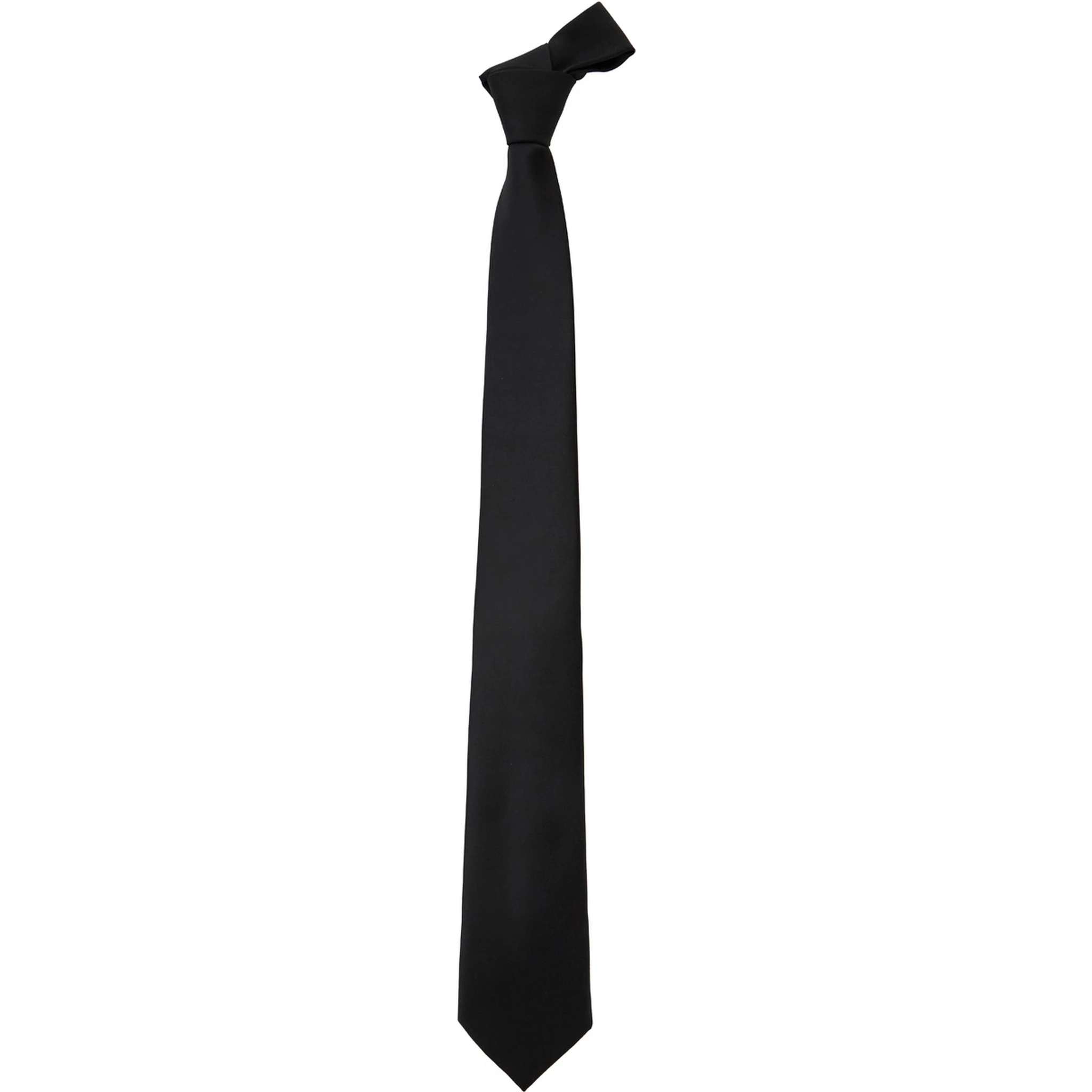 Black Classic Tie in Fabric Man