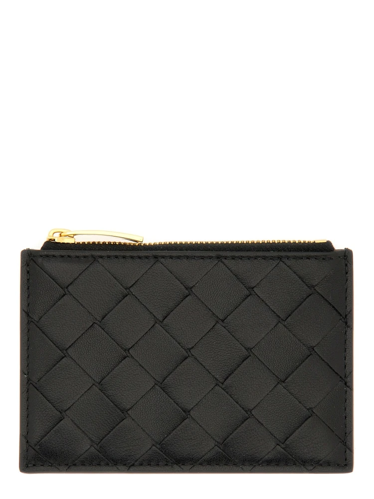 "WOVEN" CARD HOLDER WITH ZIPPER