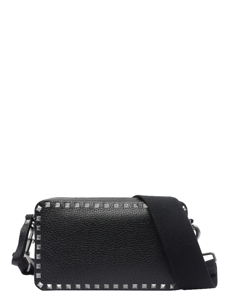 Rockstud-embellished messenger bag