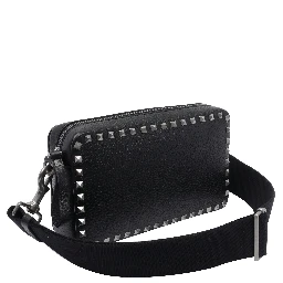 Rockstud-embellished messenger bag