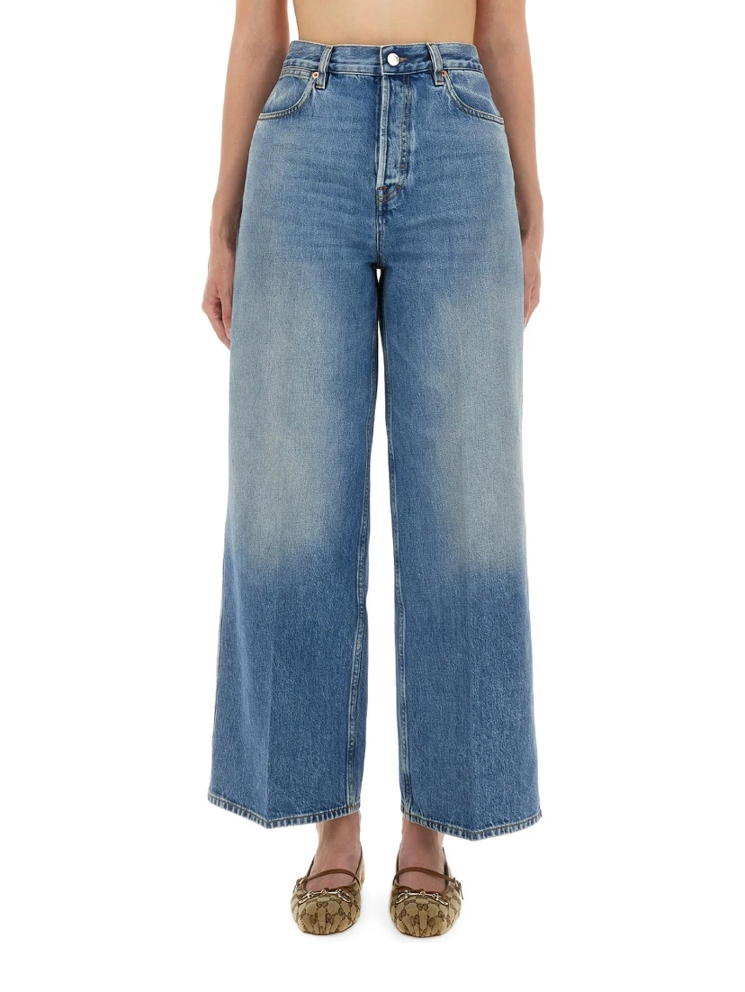 "WIDE-LEG" JEANS
