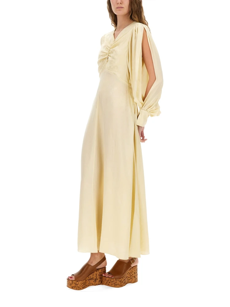 RUCHED SILK DRESS alternative