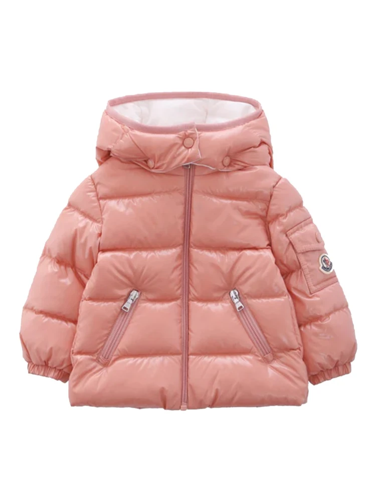 JACKET WITH LOGO AND HOOD