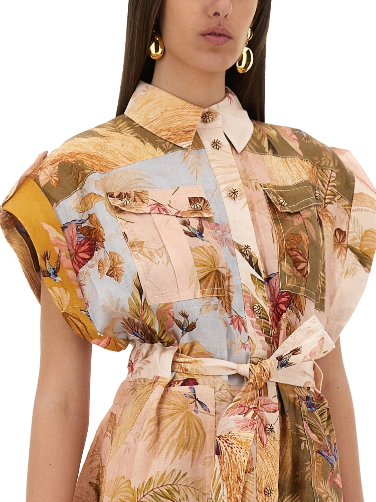 SHORT OVERALLS WITH "ASCENSION" LAPELS alternative