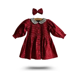 DRESS WITH HAIR CLIP