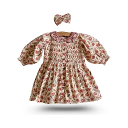 DRESS WITH HAIR CLIP