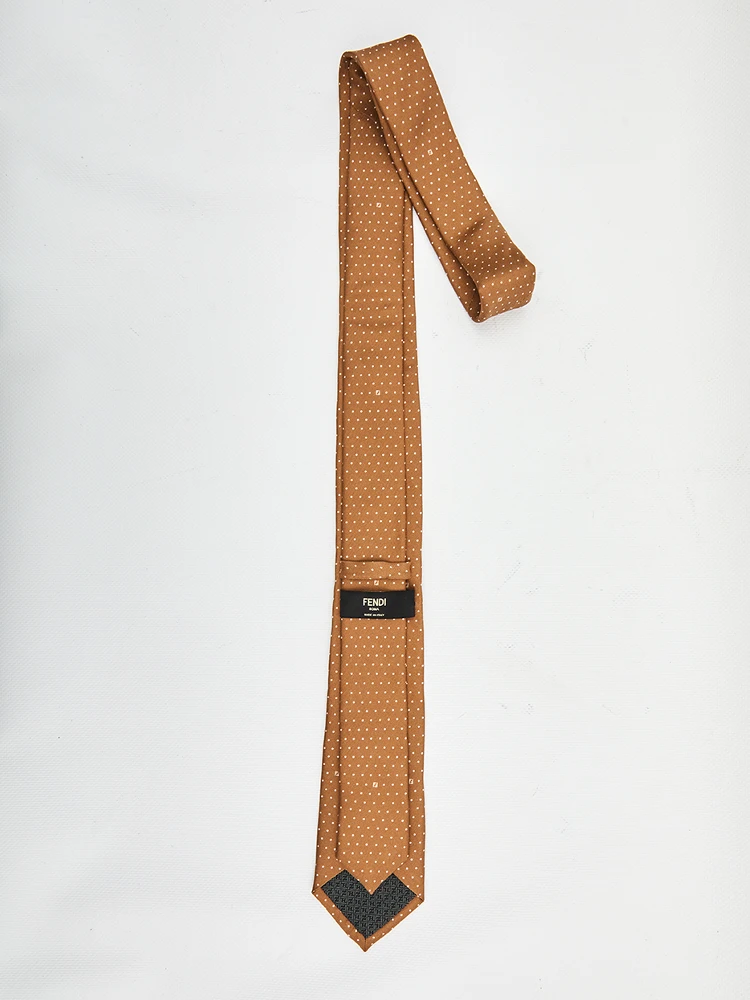 Brown silk tie alternative