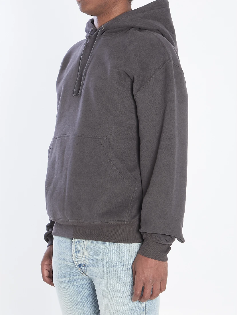 Hoodie with logo in cotton