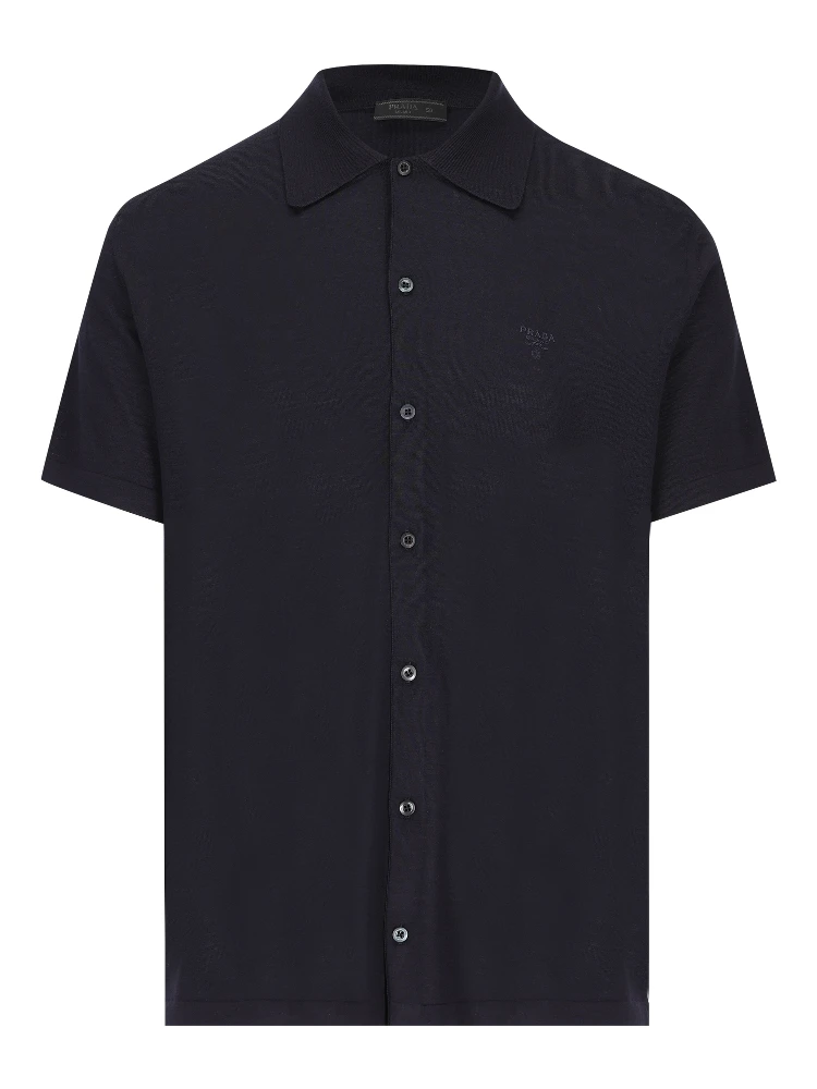 Logo-embroidered shirt