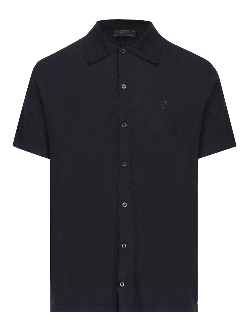 Logo-embroidered shirt