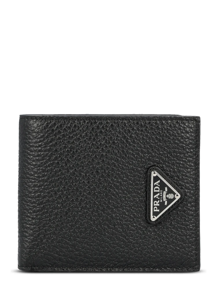 Enamel triangle-logo wallet