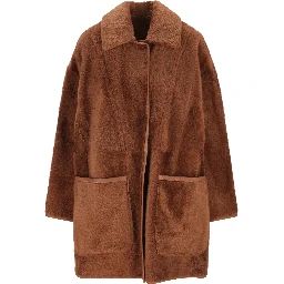 MAX MARA - ATELIER Coats Leather Brown