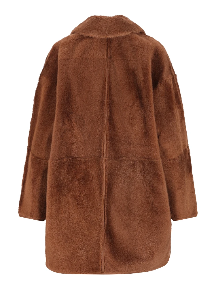 MAX MARA - ATELIER Coats Leather Brown alternative