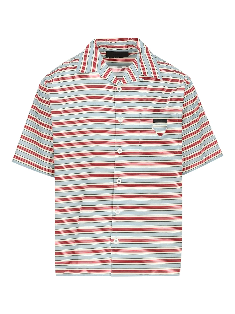 Striped bowling shirt