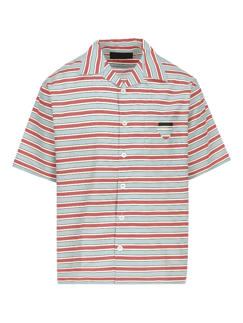 Striped bowling shirt