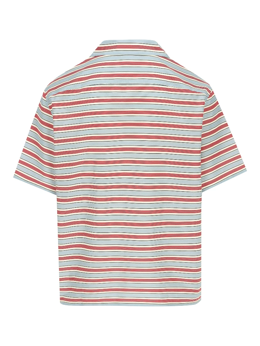 Striped bowling shirt