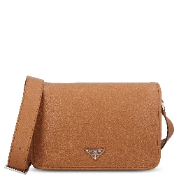 Hammered leather shoulder bag