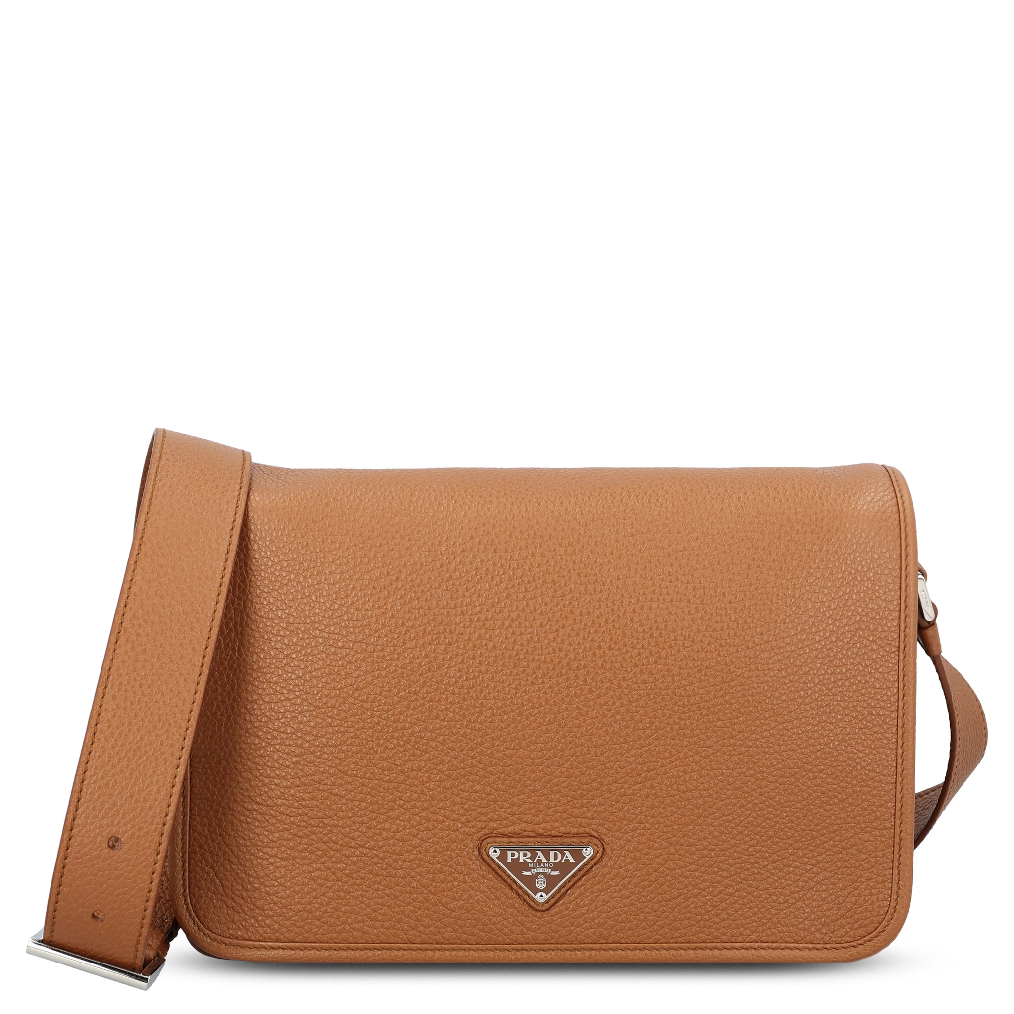 Hammered leather shoulder bag