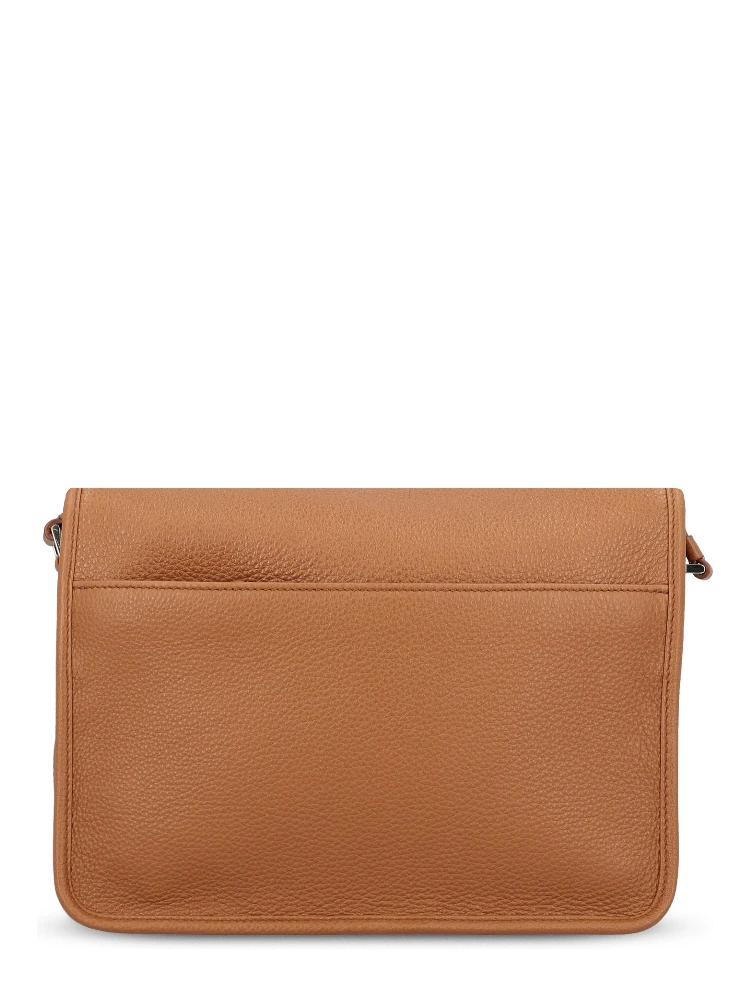 Hammered leather shoulder bag alternative