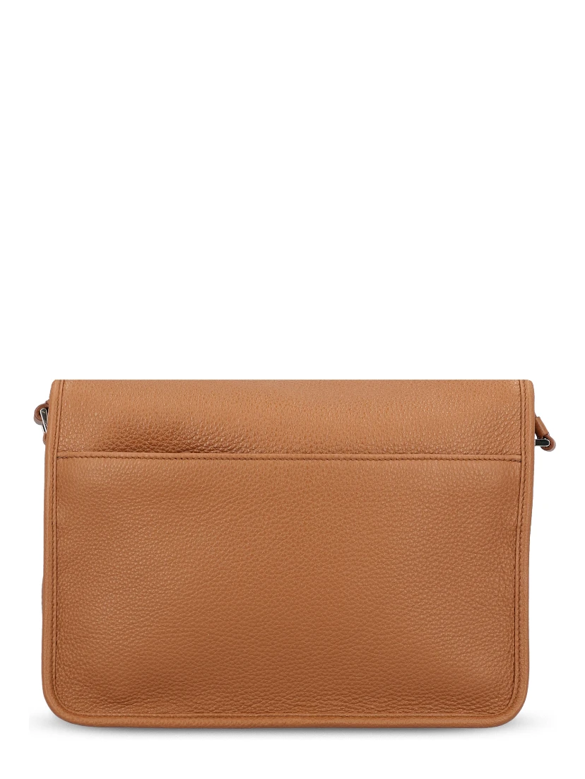 Hammered leather shoulder bag