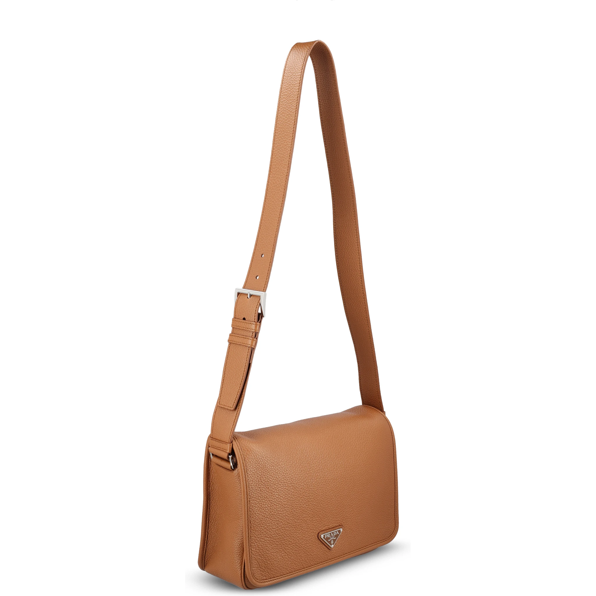 Hammered leather shoulder bag