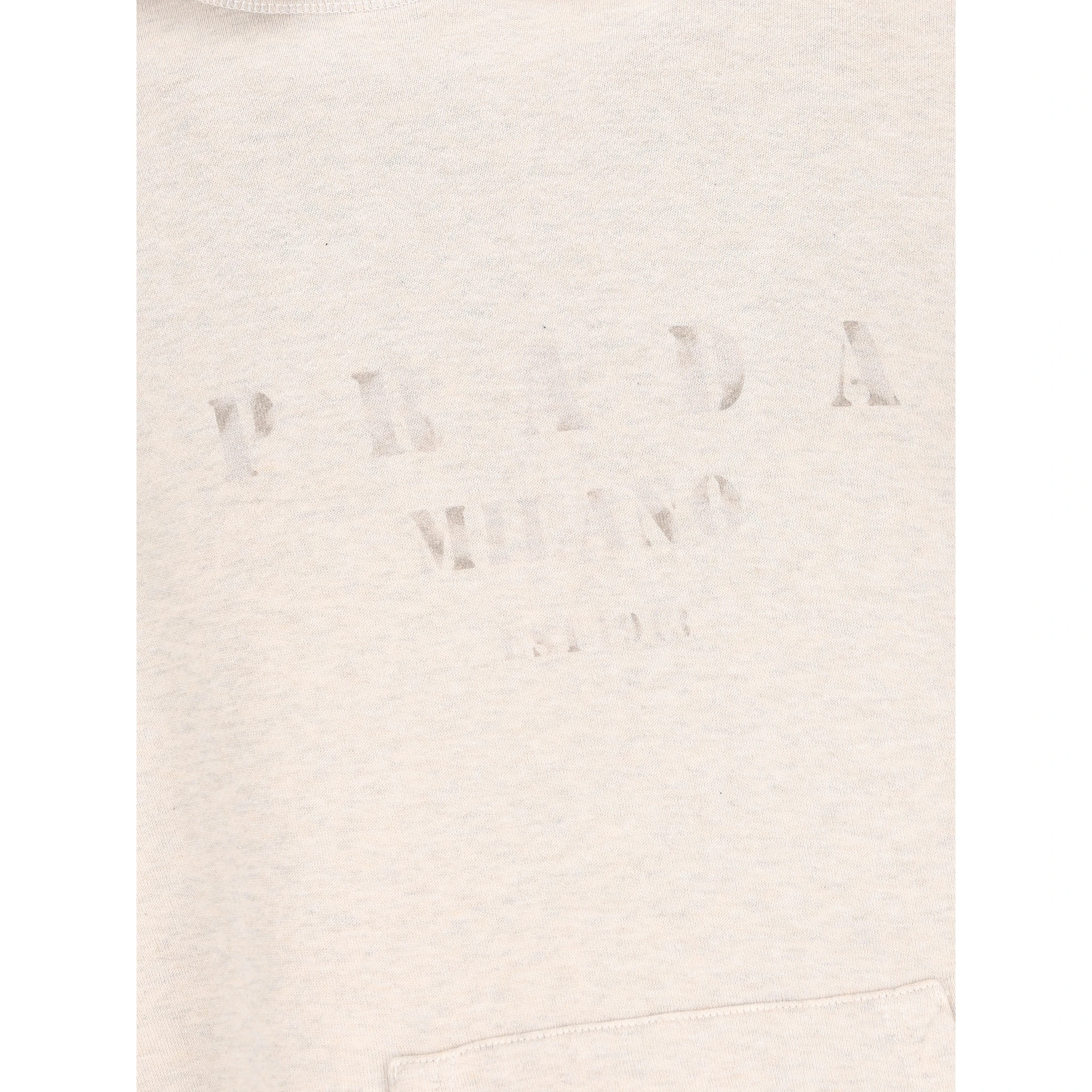 Logo-embroidered Cotton Hoodie In Beige