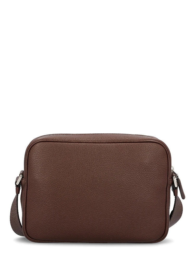 Textured leather crossbody bag alternative
