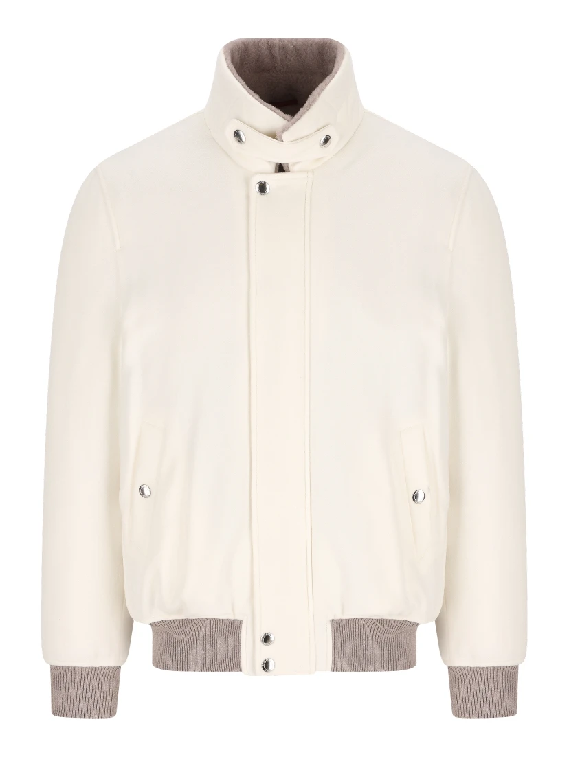 Cashmere bomber jacket