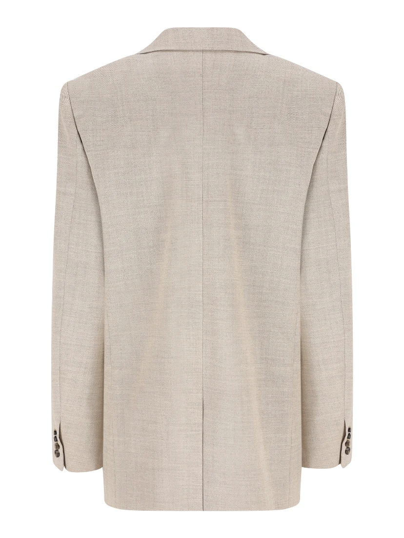 Double-breasted button blazer