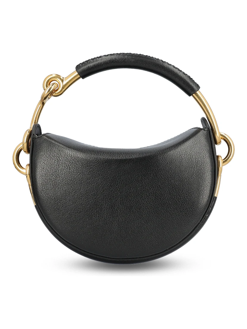 Black leather Burberry Bridle clutch bag.
