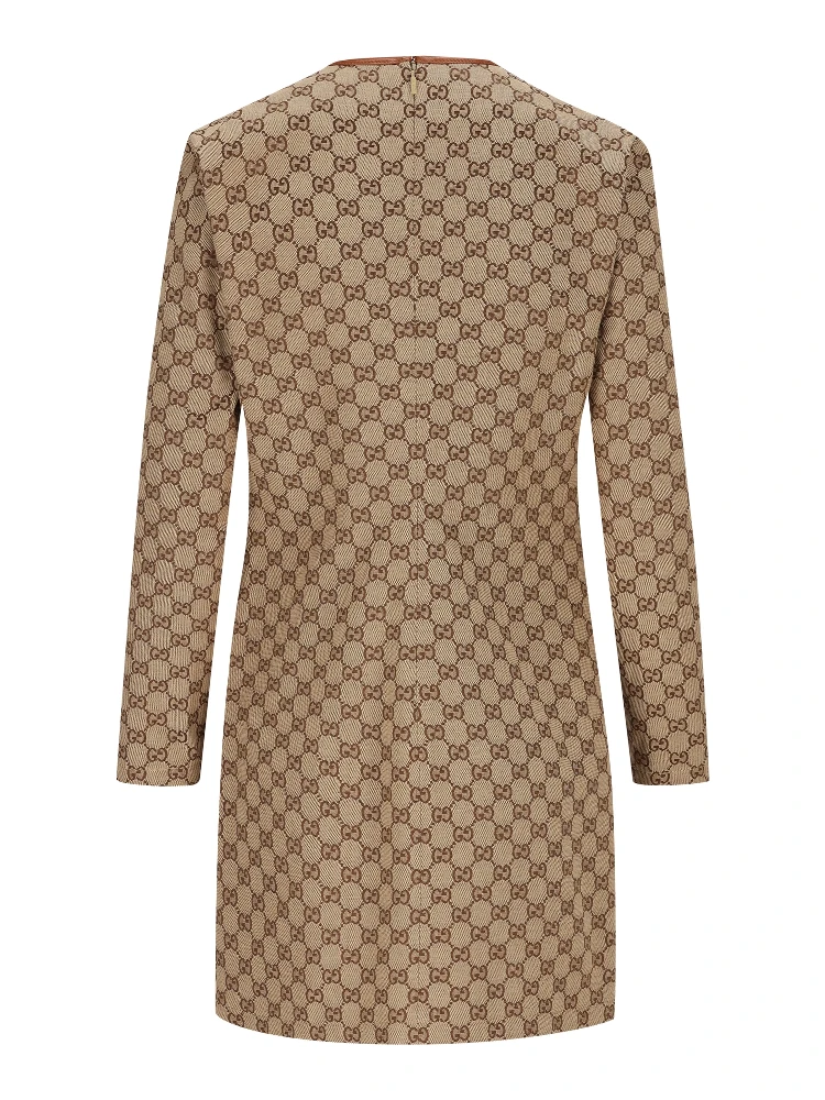 GG-canvas Horsebit-detail mini dress alternative