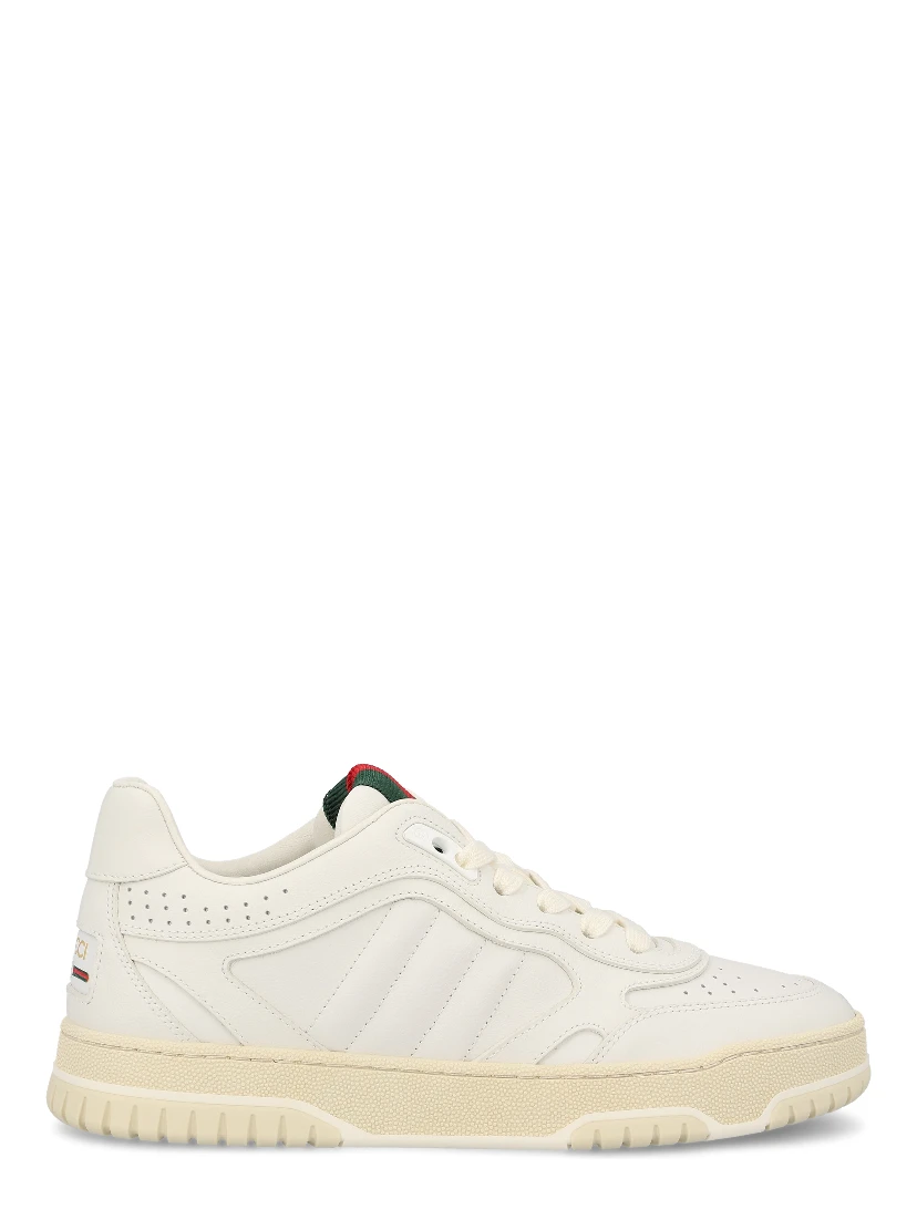 Re-Web White Leather Trainer Sneakers