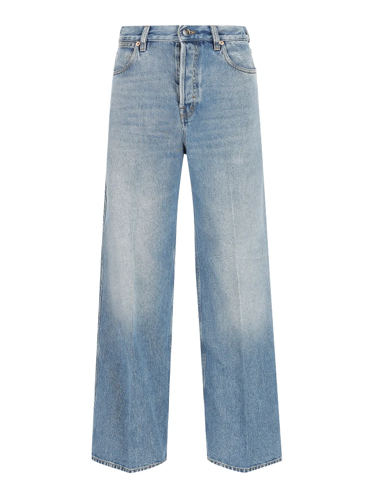 Wide-leg Petite-fit Denim Jeans