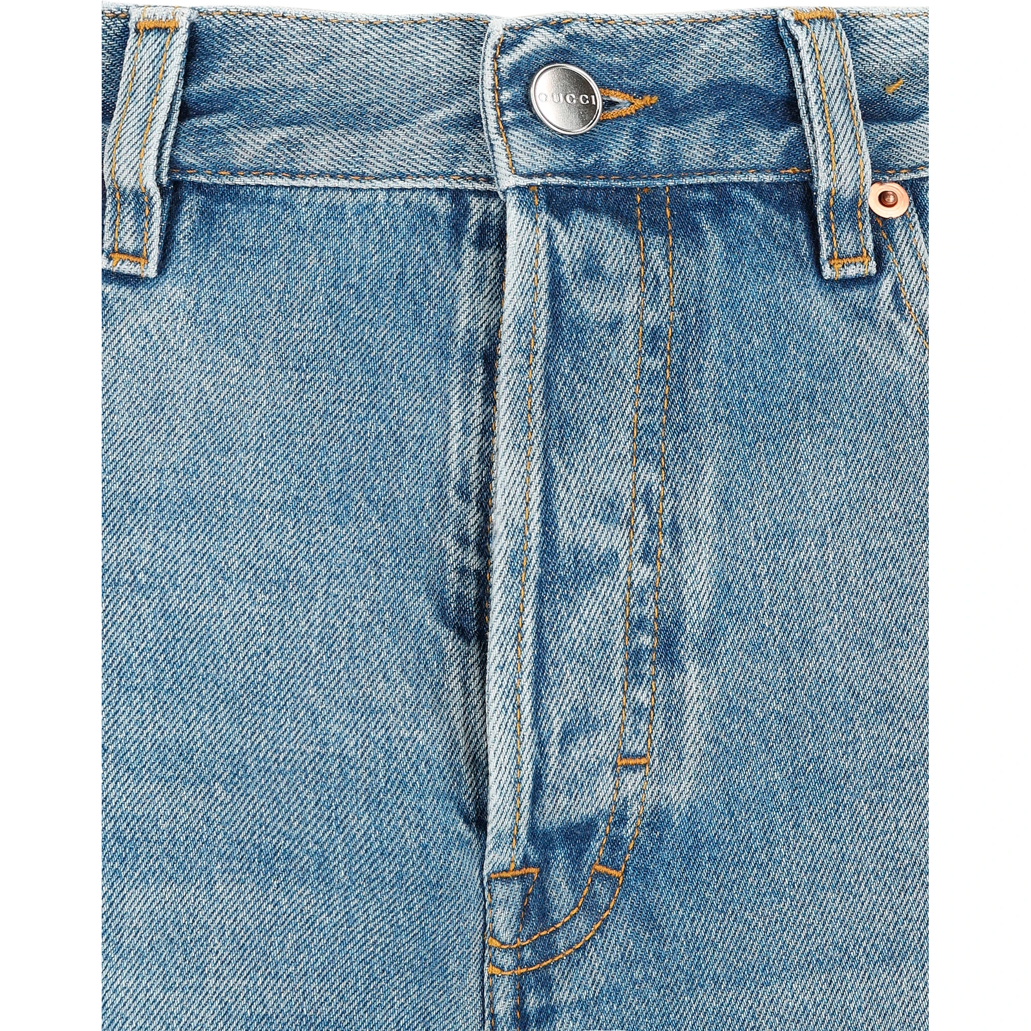 Wide-leg Petite-fit Denim Jeans