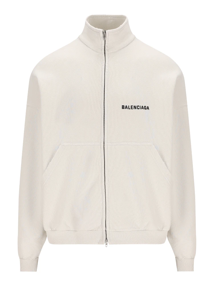 zip-up logo-print jacket